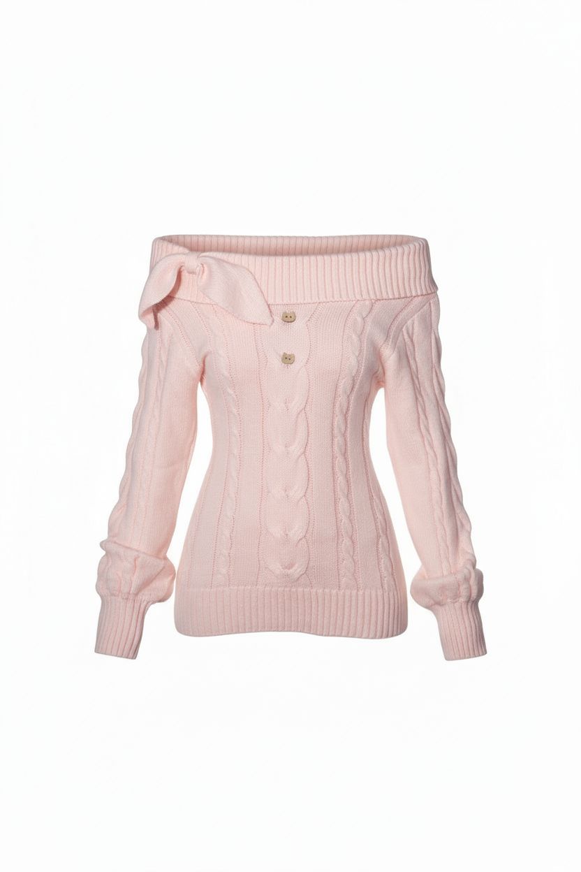 Bunny-Ear Decor Sweater