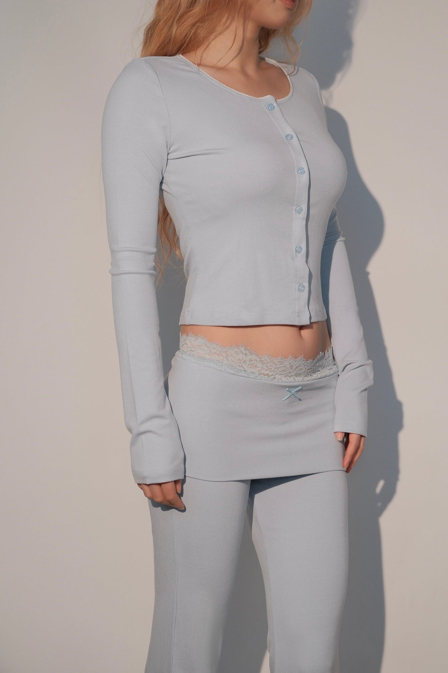 Cozy long sleeves & foldover pant outfit