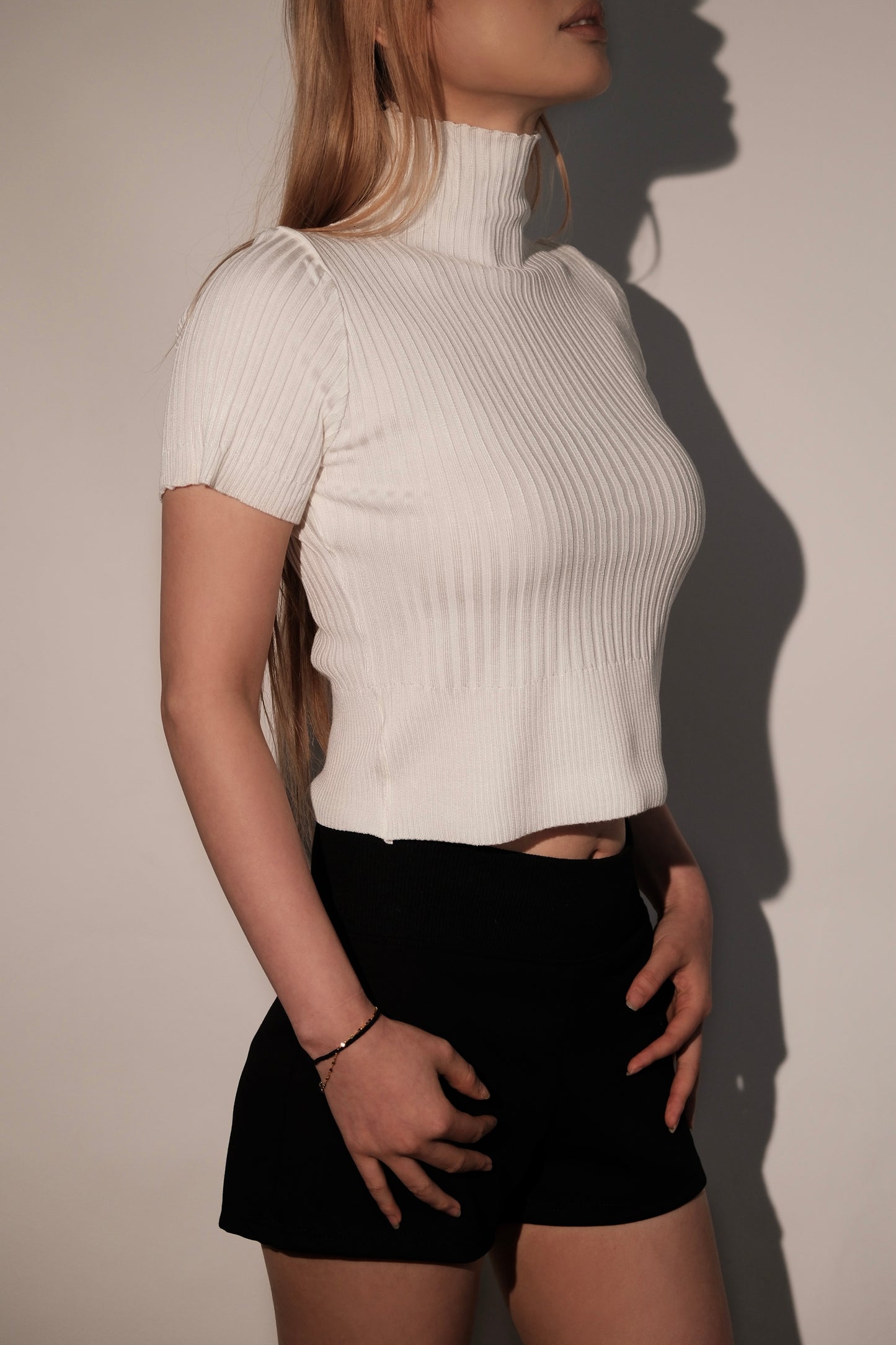 Classic High-Neck Knit Top