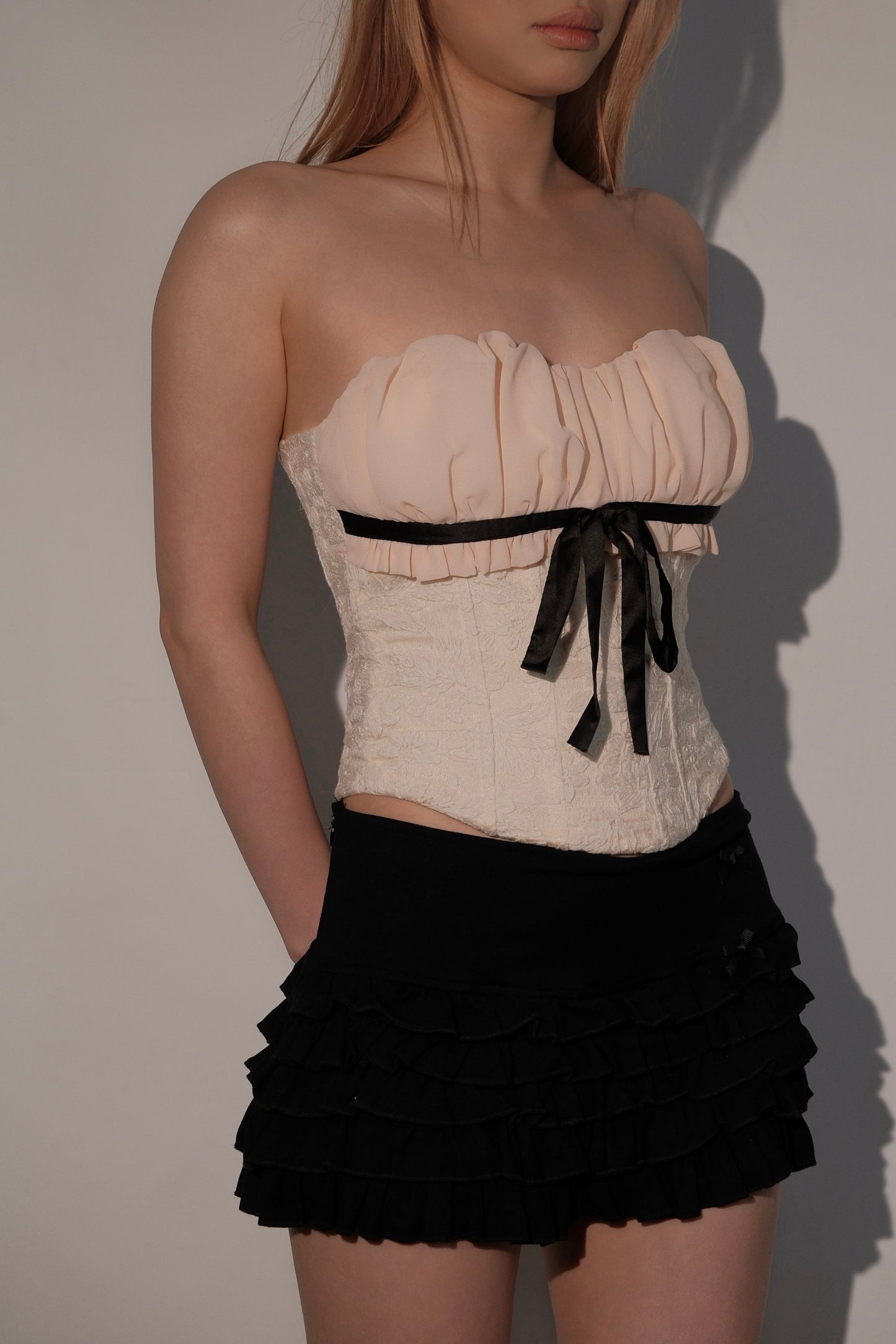 Lace Boned Bustier Corset