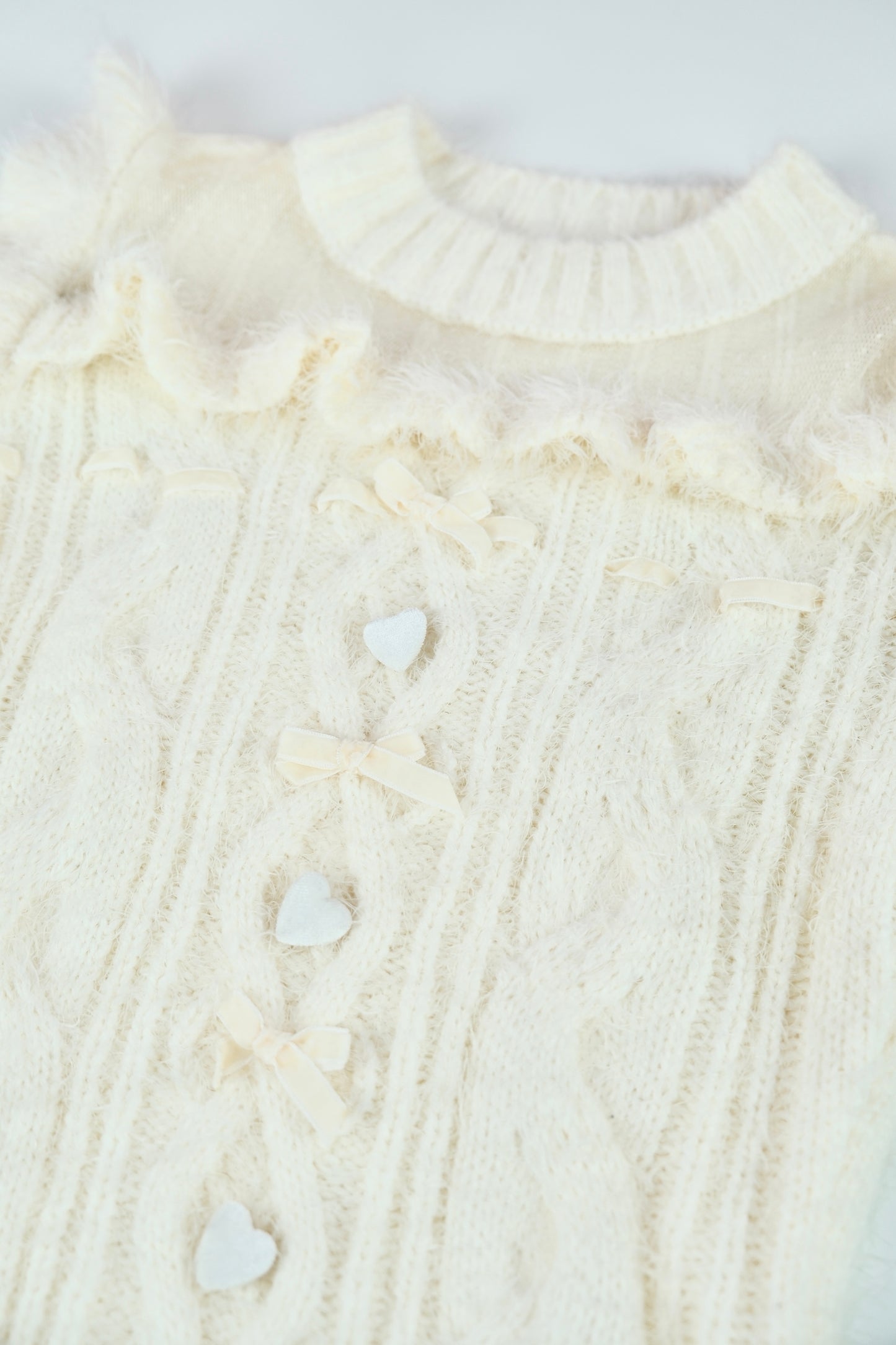 White Wool-Knit Sweater Dress