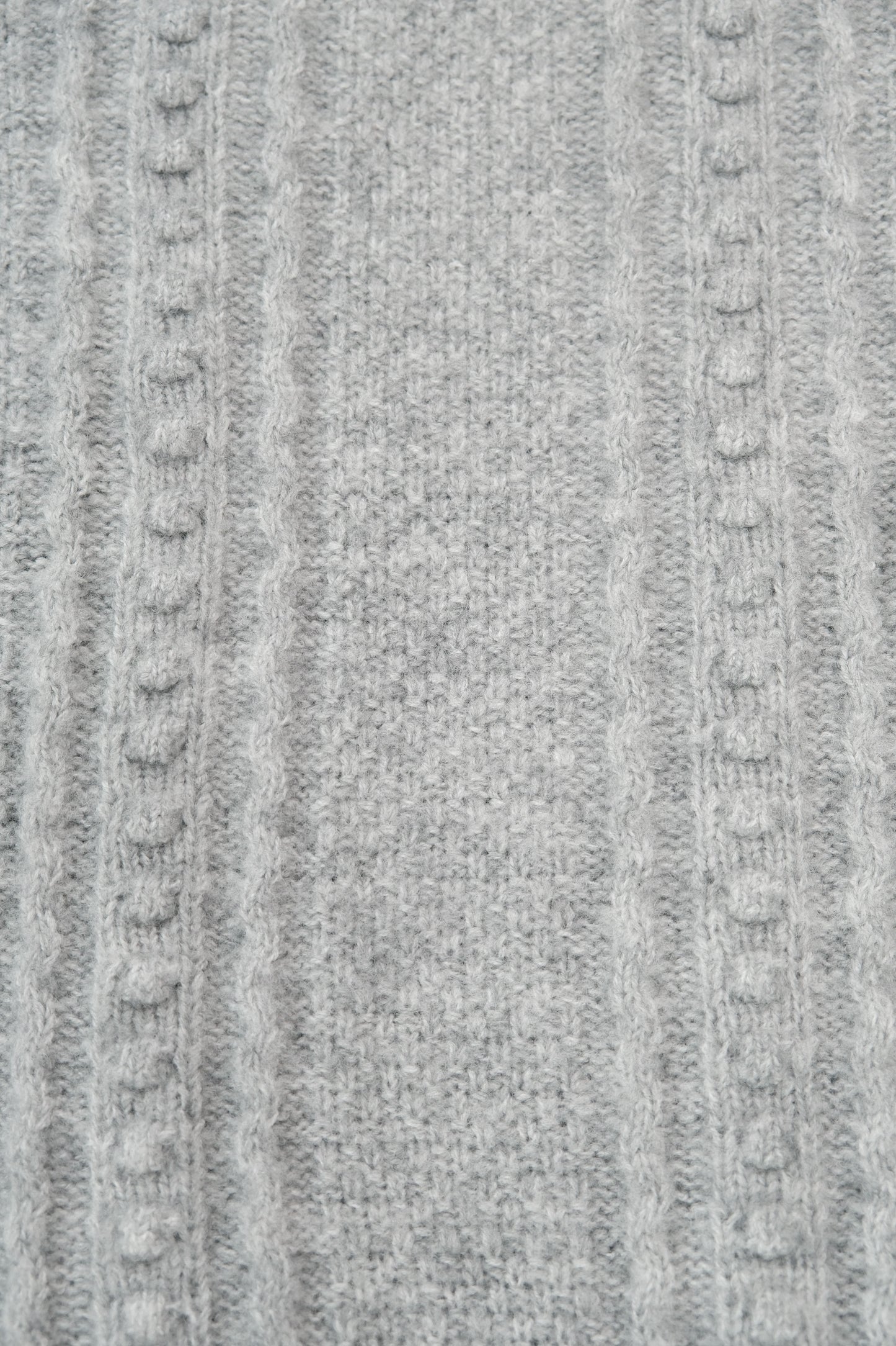 Grey Cable Knit Dress