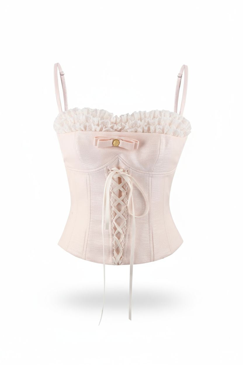 Cute Bow-Tie Lace Bralette Cami