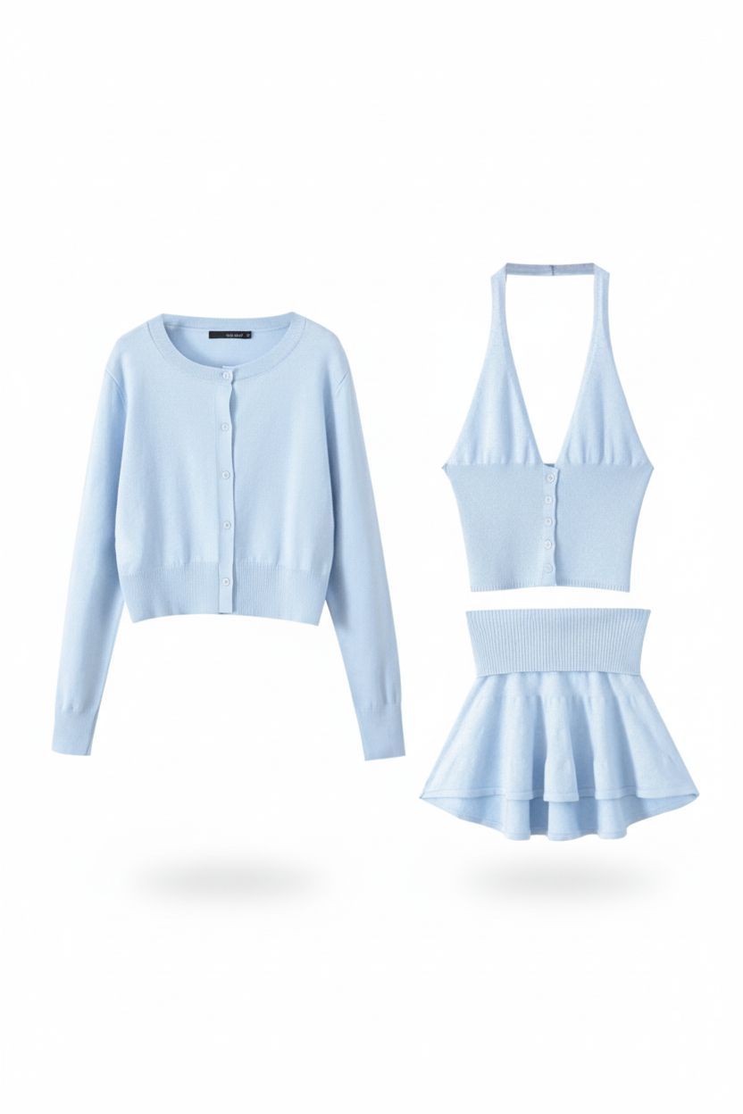 Camisole Top & Folded-Hem Skirt Set