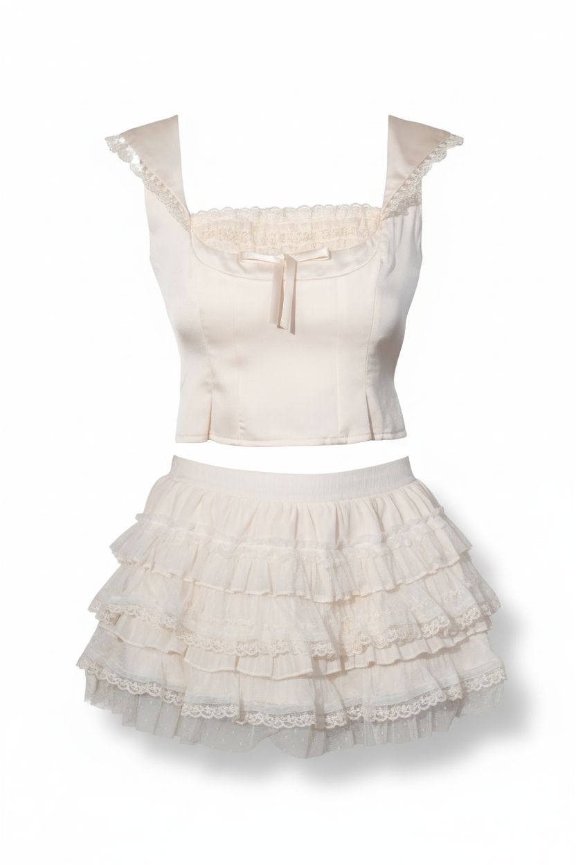 Satin Pink Apricot Top