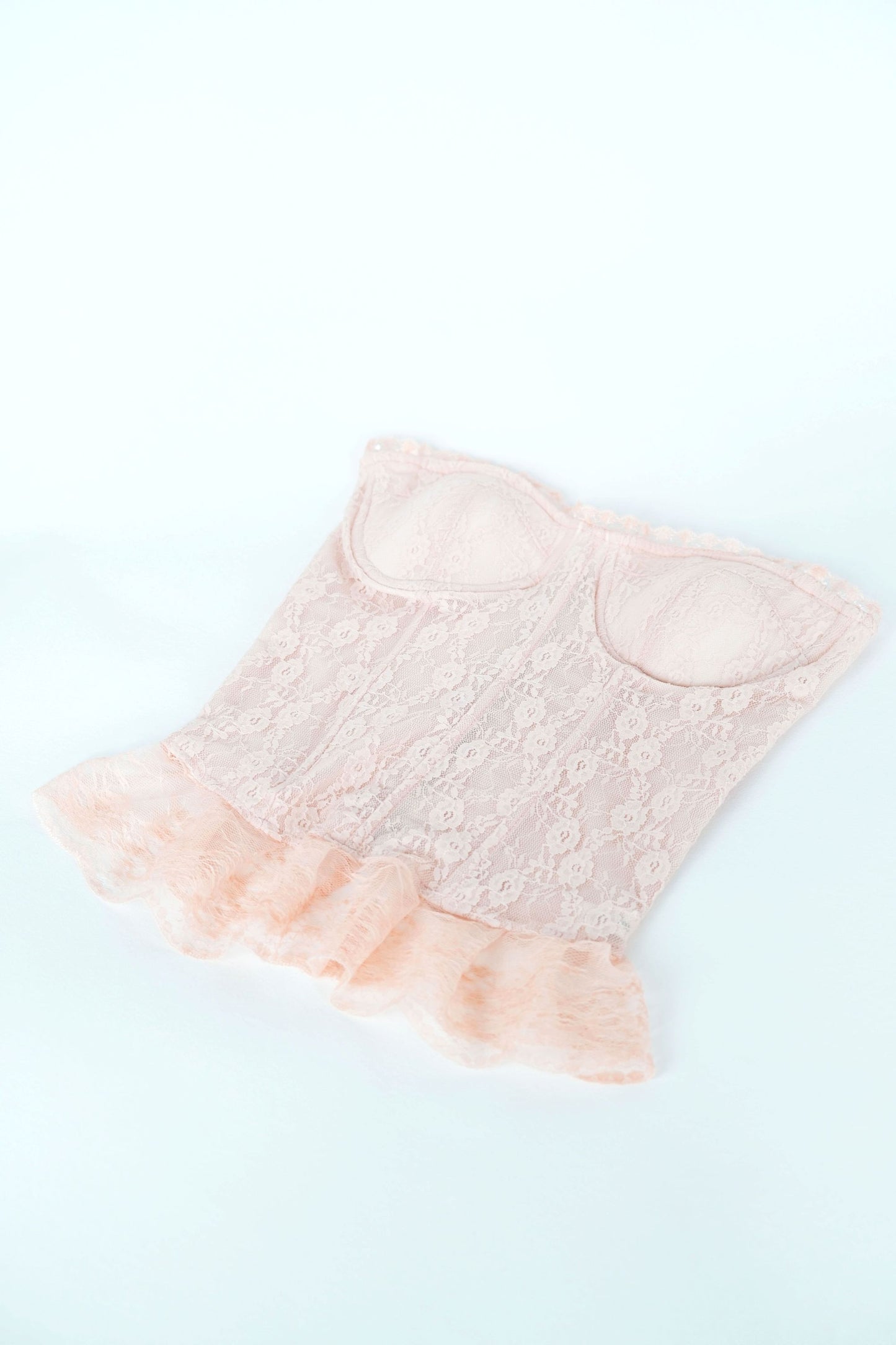 Pink Lace Corset Top