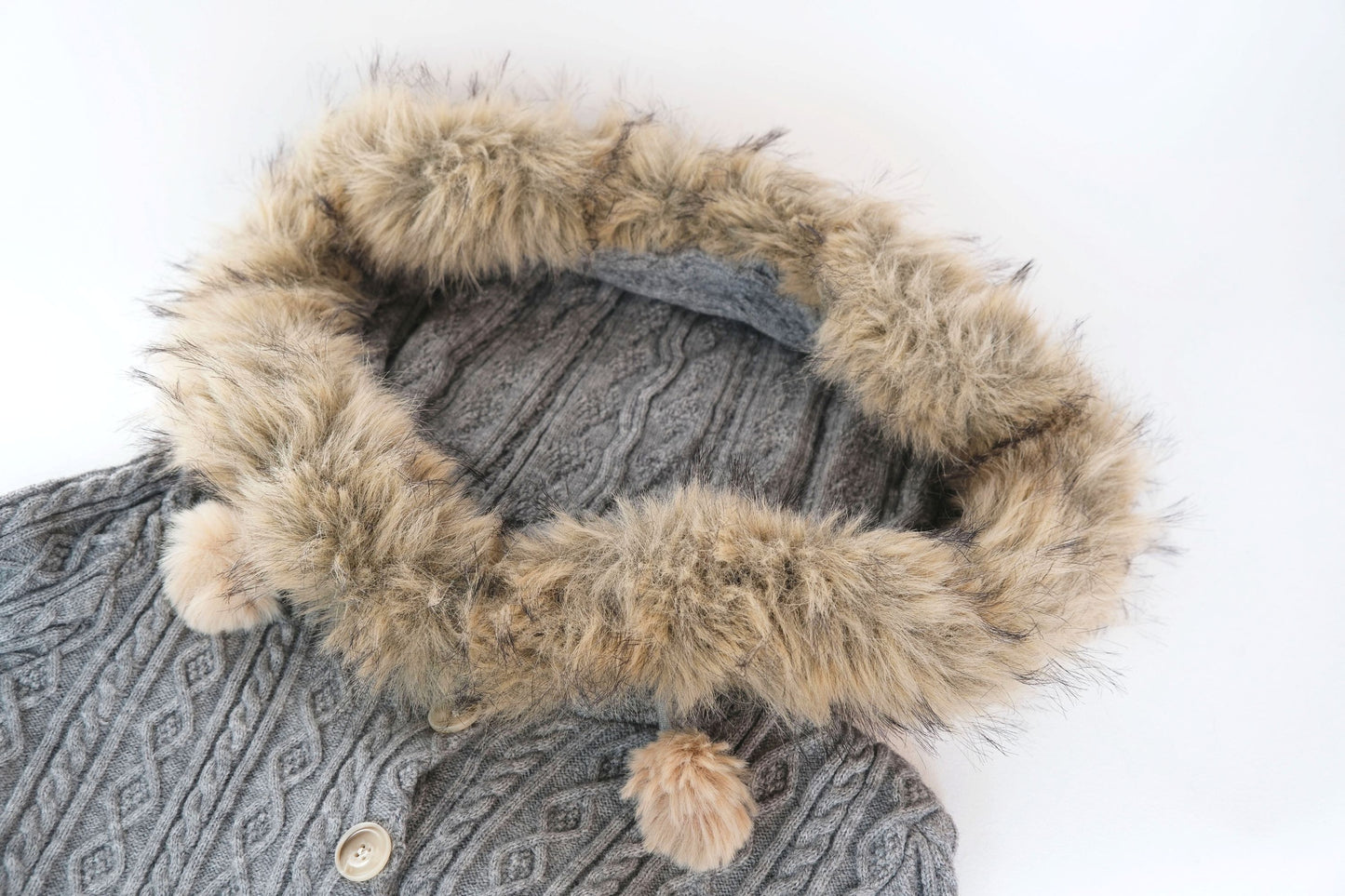 Cozy Hooded Cable Knit Jumpsuit