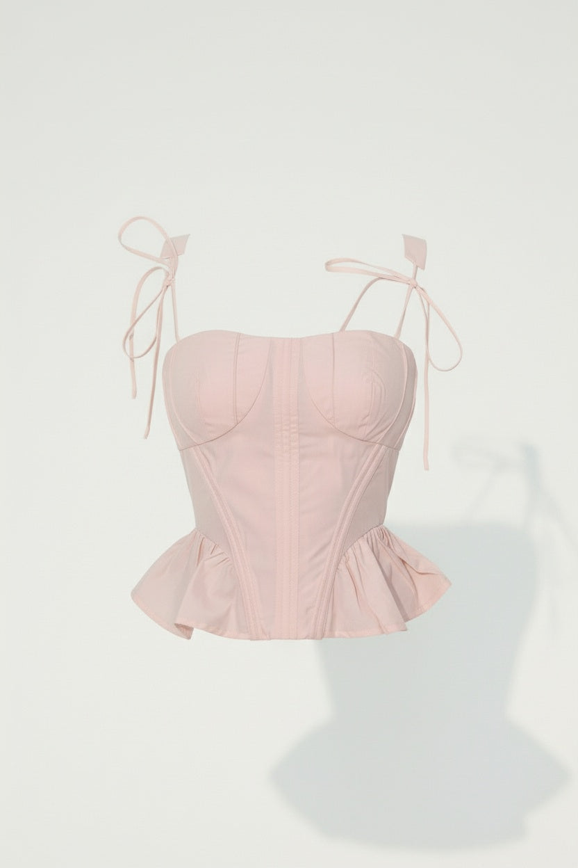 Blush Pink Corset Top
