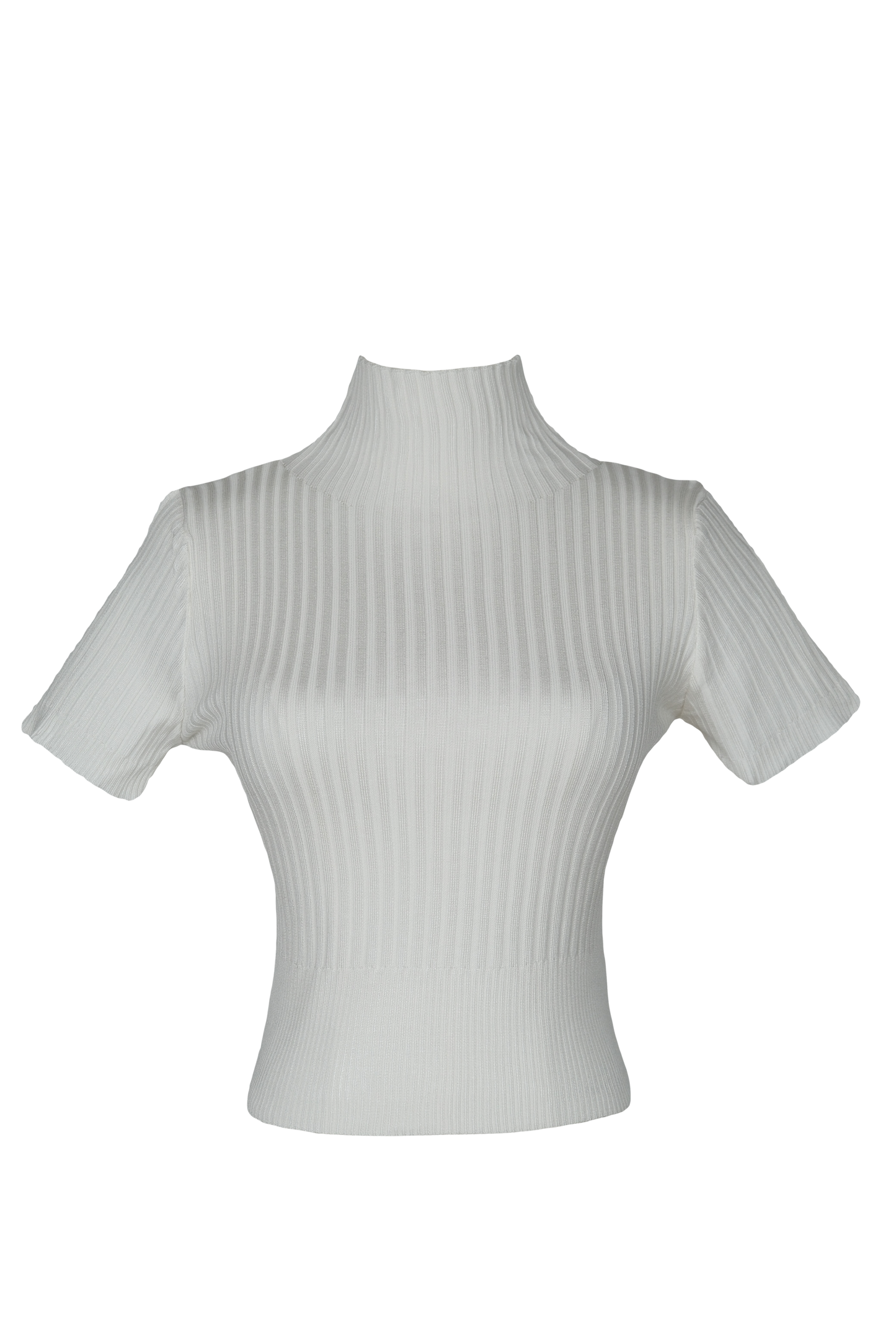 Classic High-Neck Knit Top