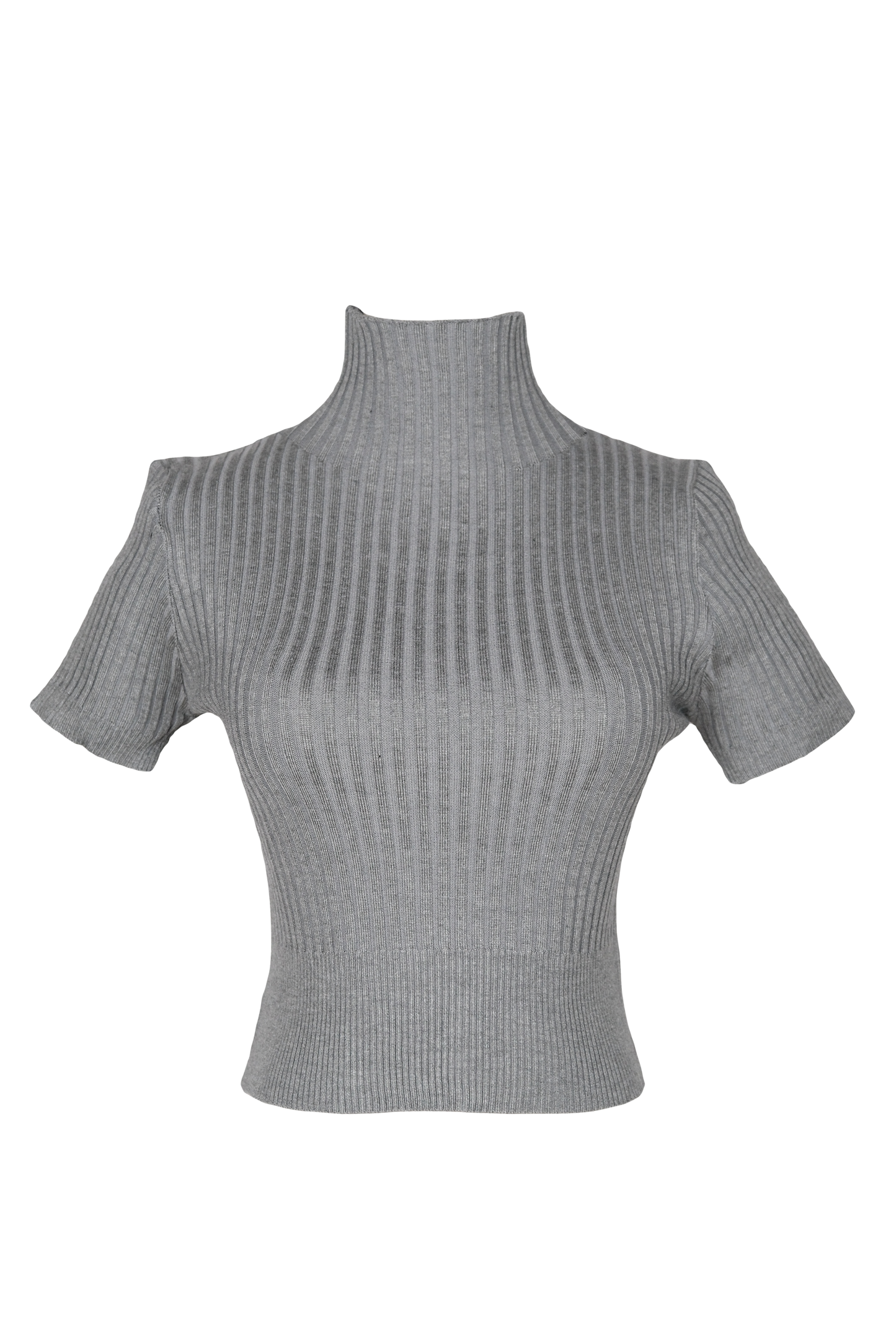Classic High-Neck Knit Top