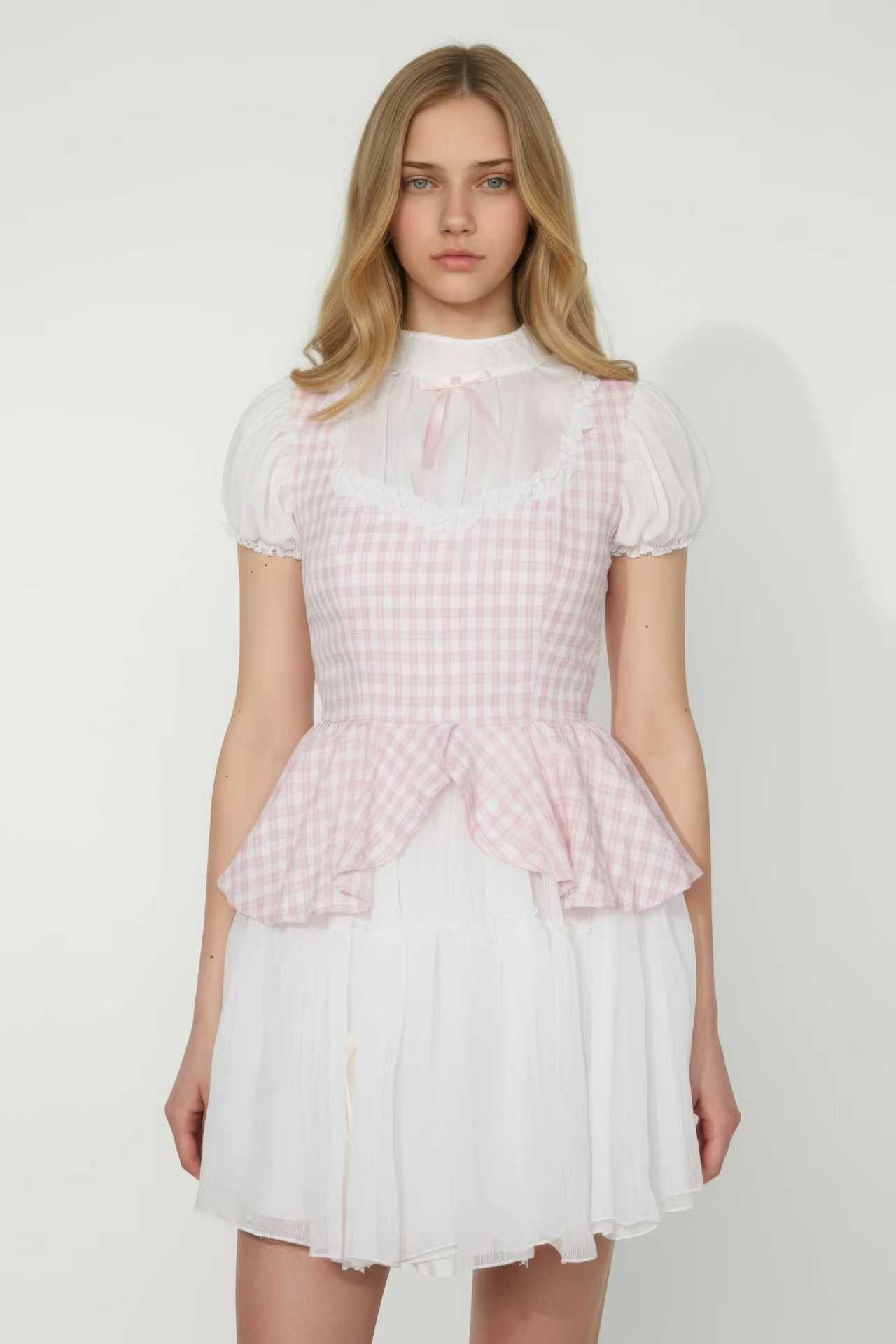 Gauze Plaid Dress Fabric