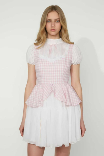 Gauze Plaid Dress Fabric