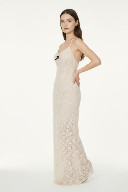 Polka Dot Slip Maxi Dress