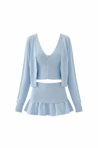 Camisole Top & Folded-Hem Skirt Set