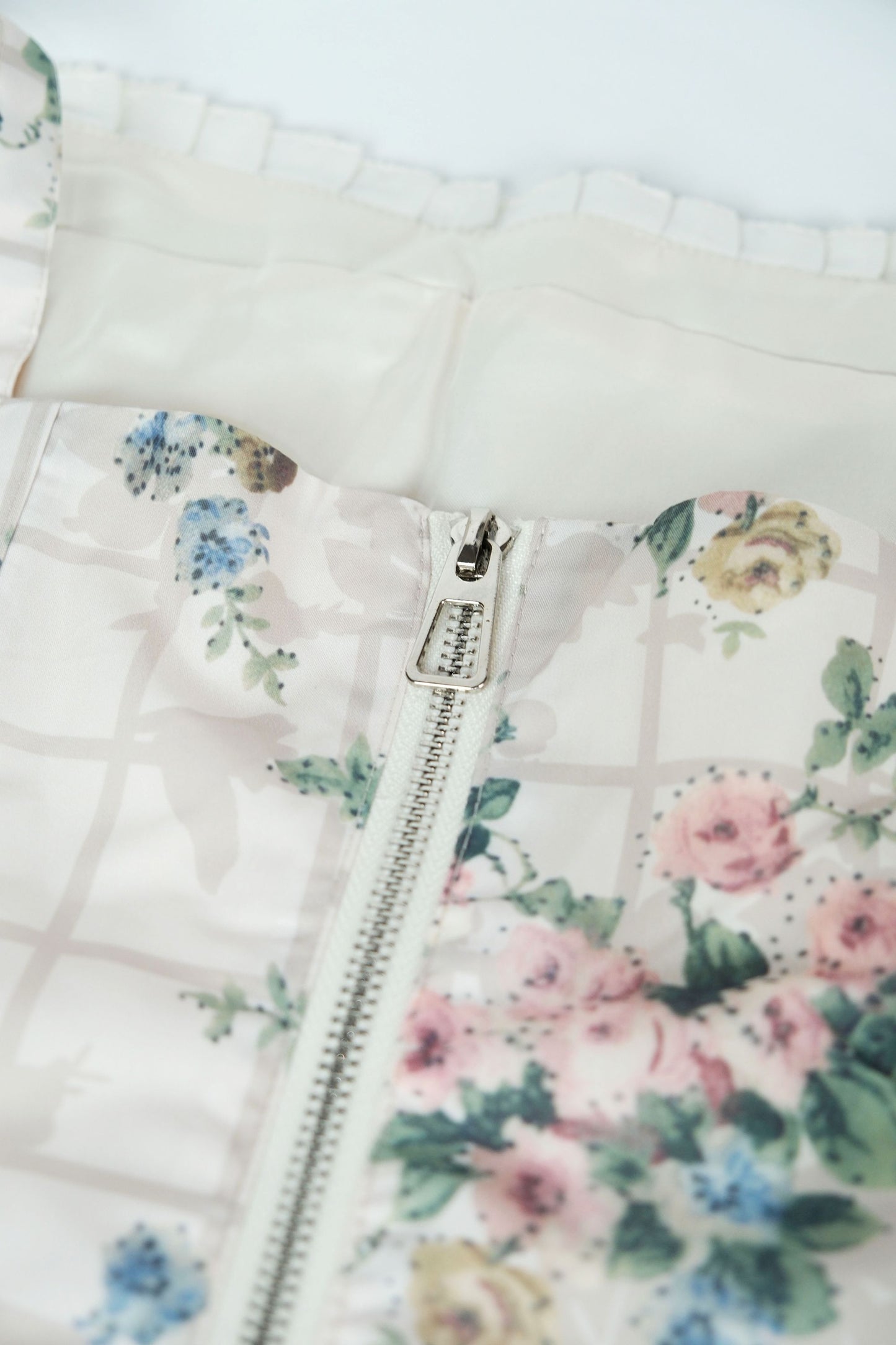 Ditsy Floral Bustier with Structural Boning & Soft Cups