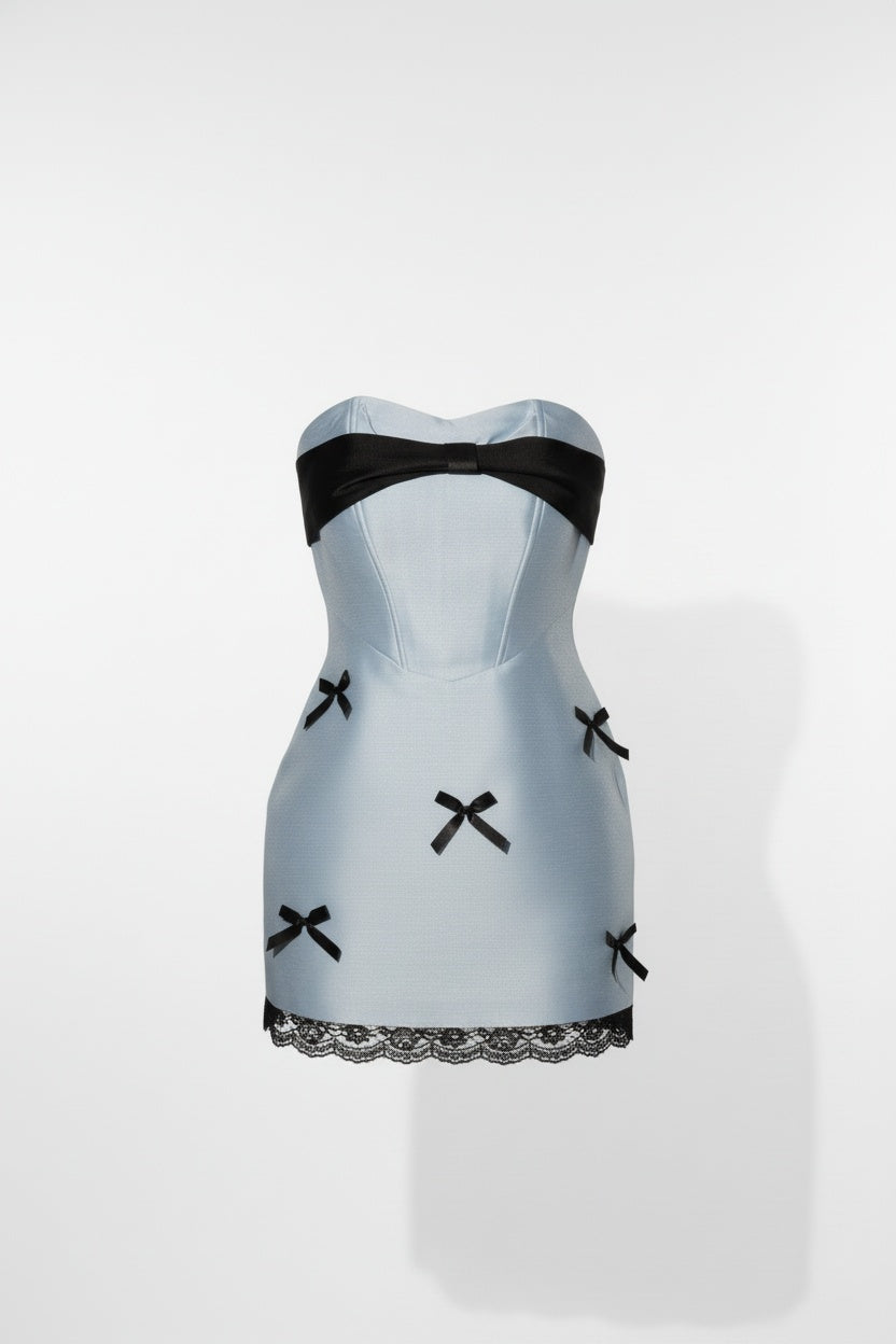 Flirty Bow-Front Mini Dress