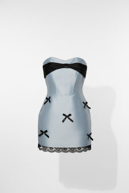 Flirty Bow-Front Mini Dress