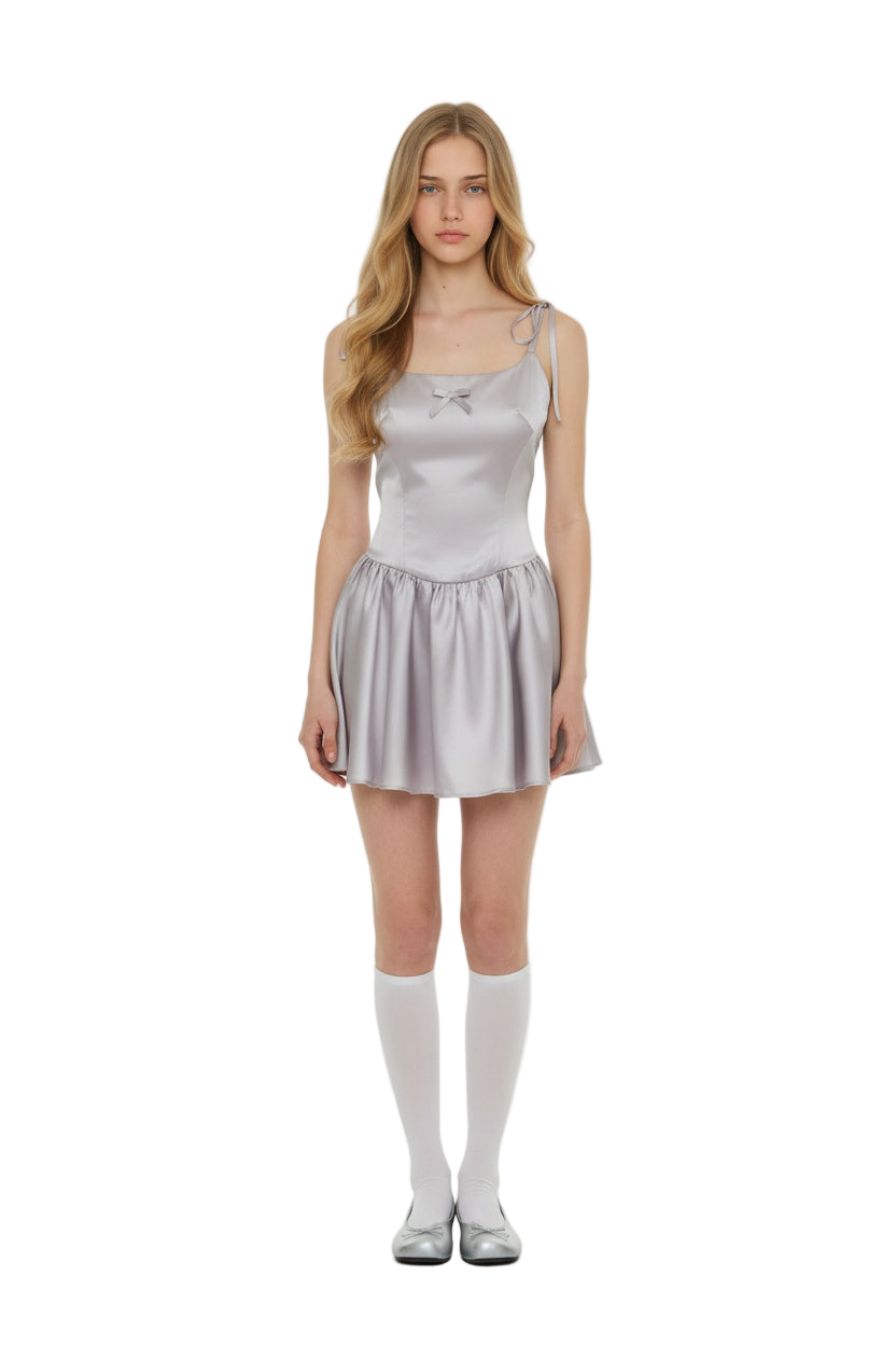 Champagne Latte Tone Slip Dress