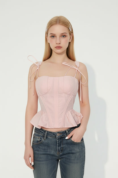 Blush Pink Corset Top