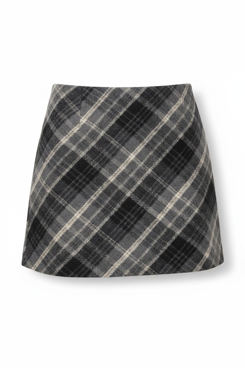 Scottish Tartan Wool Mini Skirt