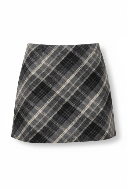 Scottish Tartan Wool Mini Skirt