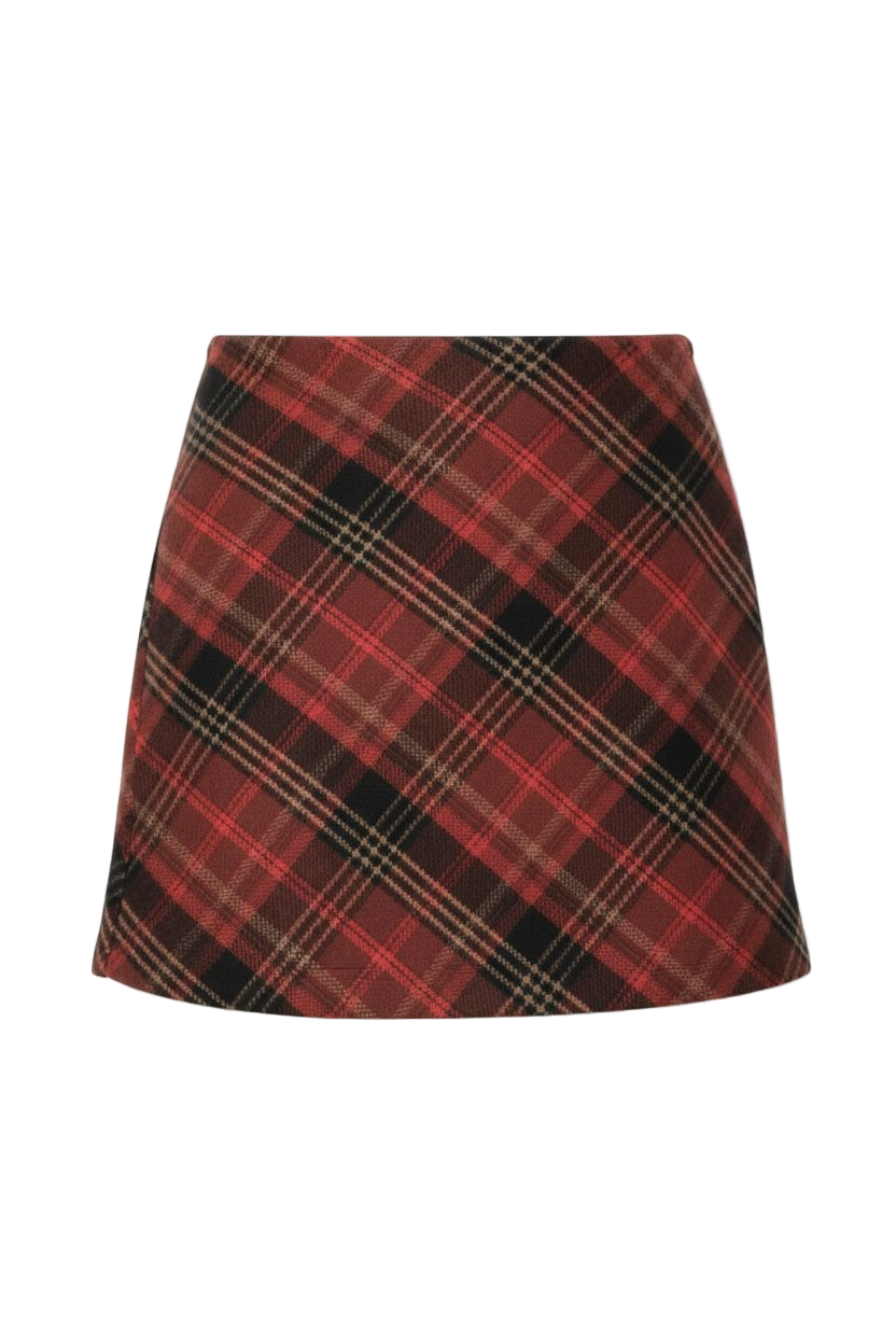 Scottish Tartan Wool Mini Skirt