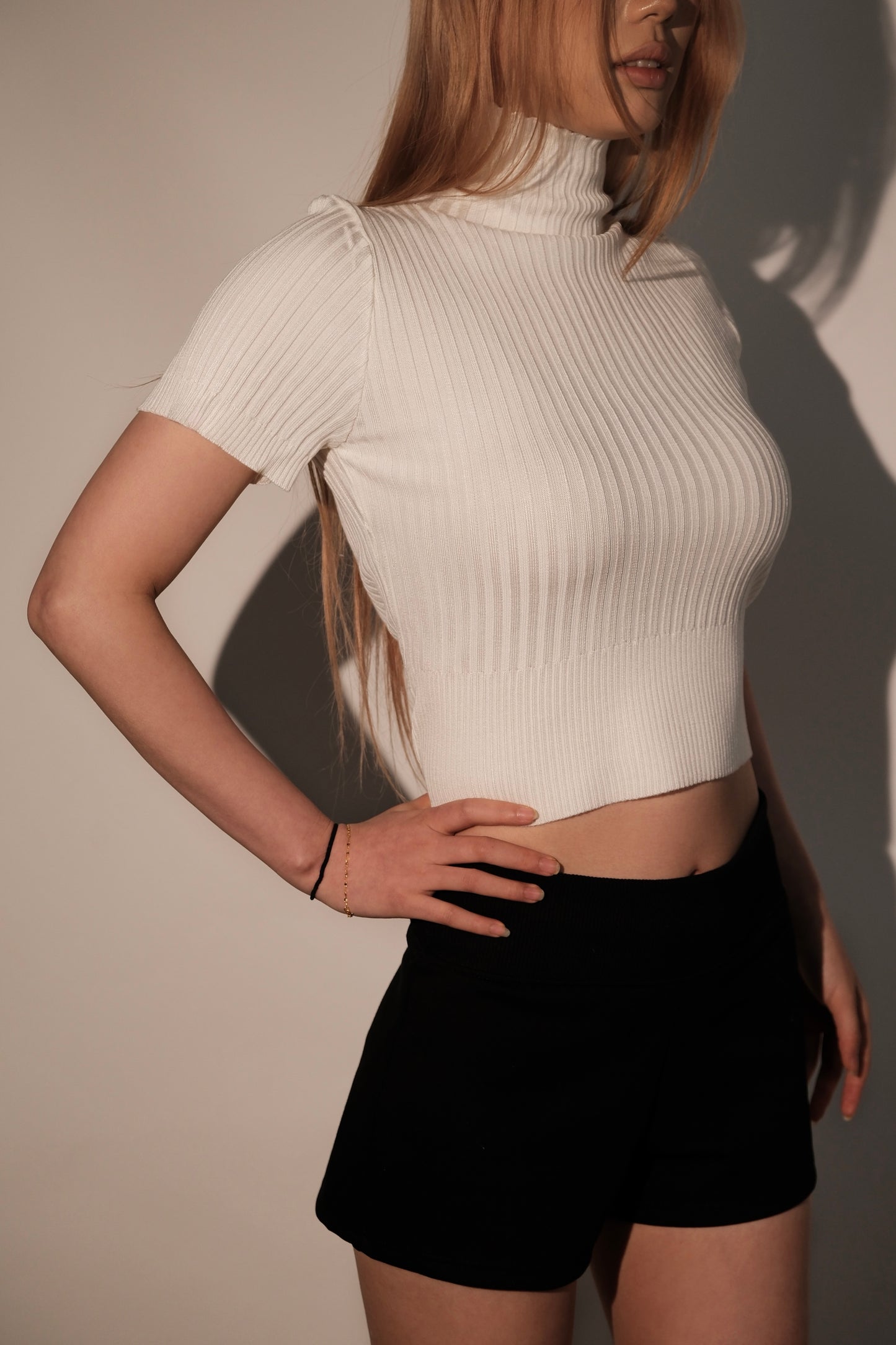 Classic High-Neck Knit Top