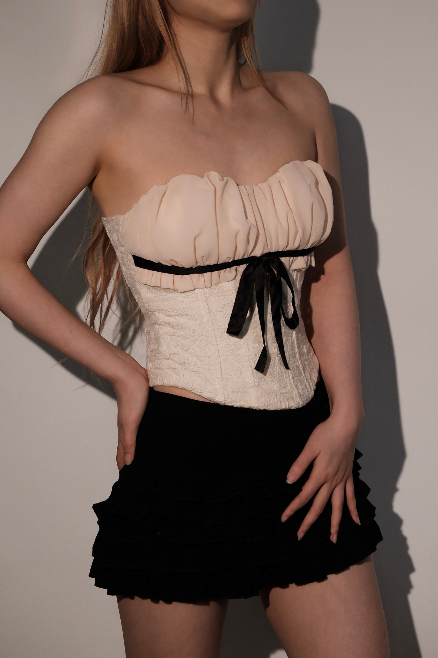 Lace Boned Bustier Corset