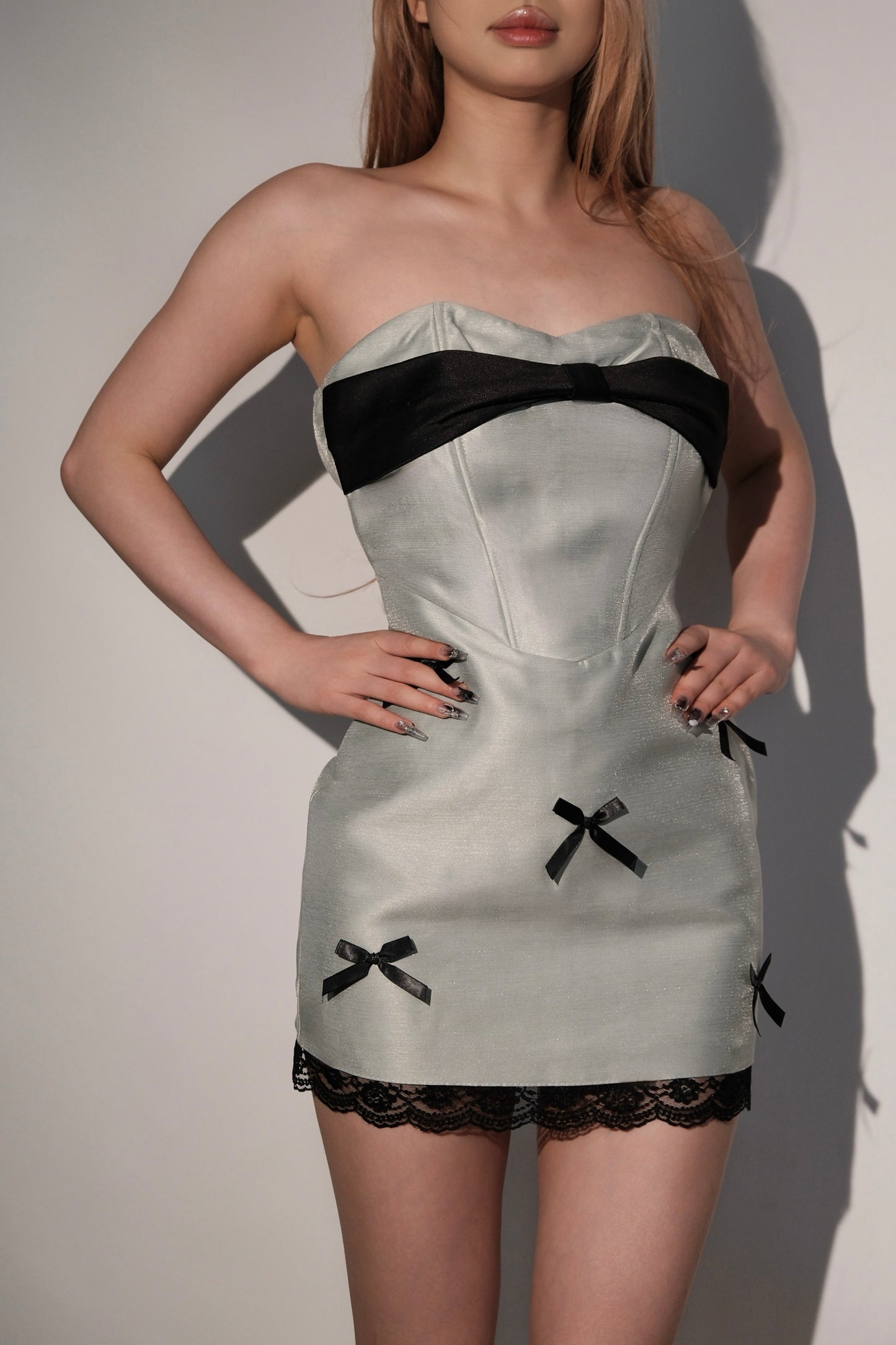 Flirty Bow-Front Mini Dress