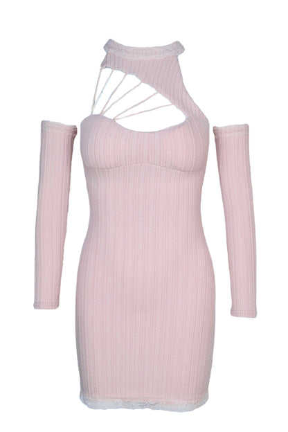 Off-Shoulder Knit Dress