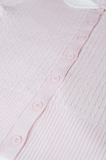 Dolly Collar Cable Knit Top