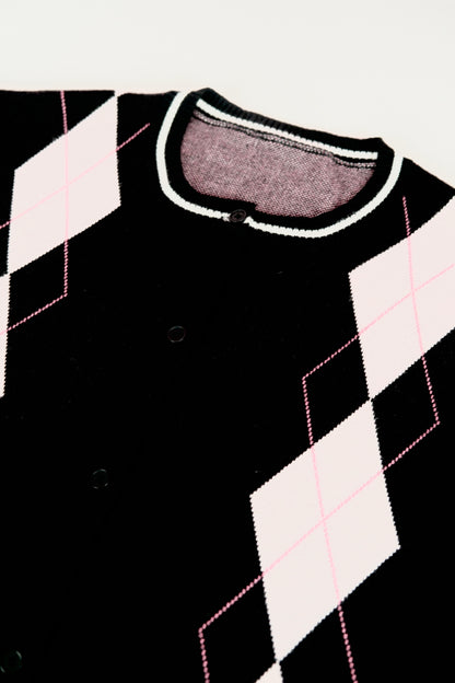 Tartan Print Sweater & Pants Suit