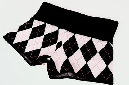 Tartan Print Sweater & Pants Suit