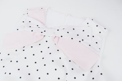 Polka Dots Sleeveless Dress