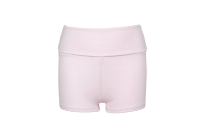 Pastel Pink 3-Piece Loungewear Shorts Set