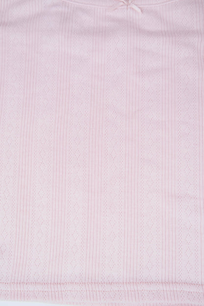 Pastel Pink 3-Piece Loungewear Shorts Set