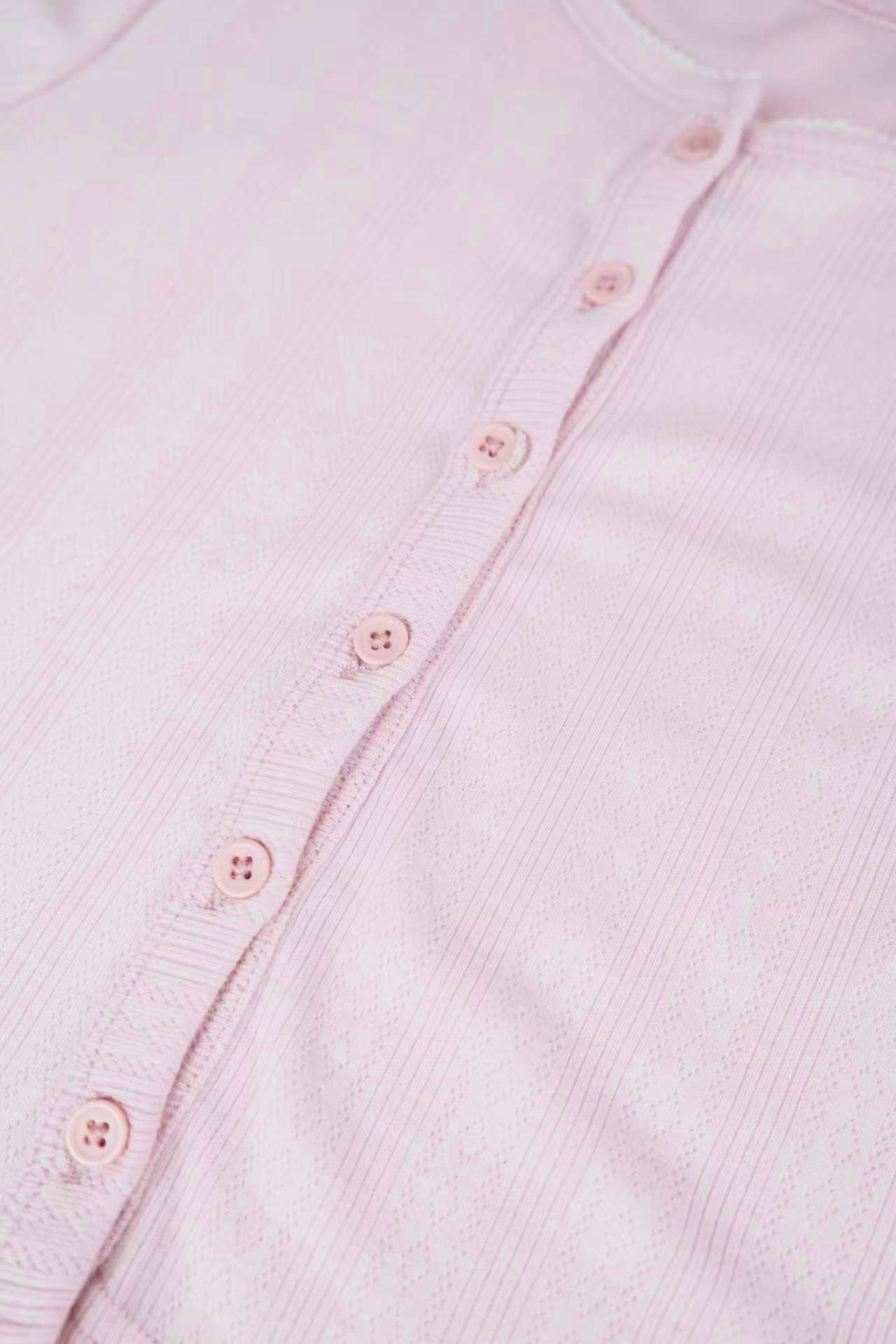 Pastel Pink 3-Piece Loungewear Shorts Set