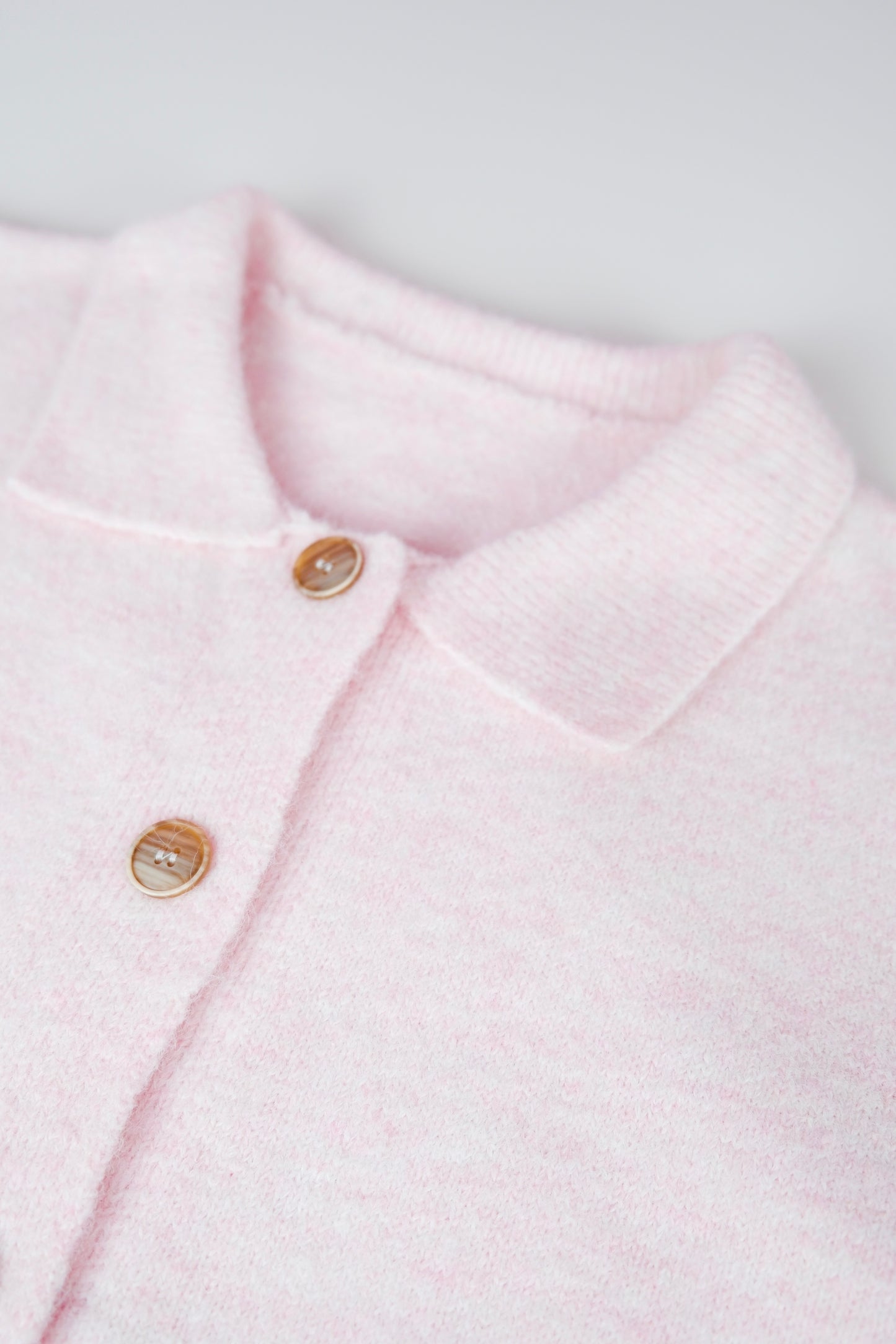 Pink Relaxed-Fit Knit Set with Shorts