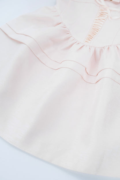 Sweet Bow-Accented Lace Slip Dress