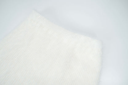 Mohair Cardigan, Vest & Skirt Trio Set