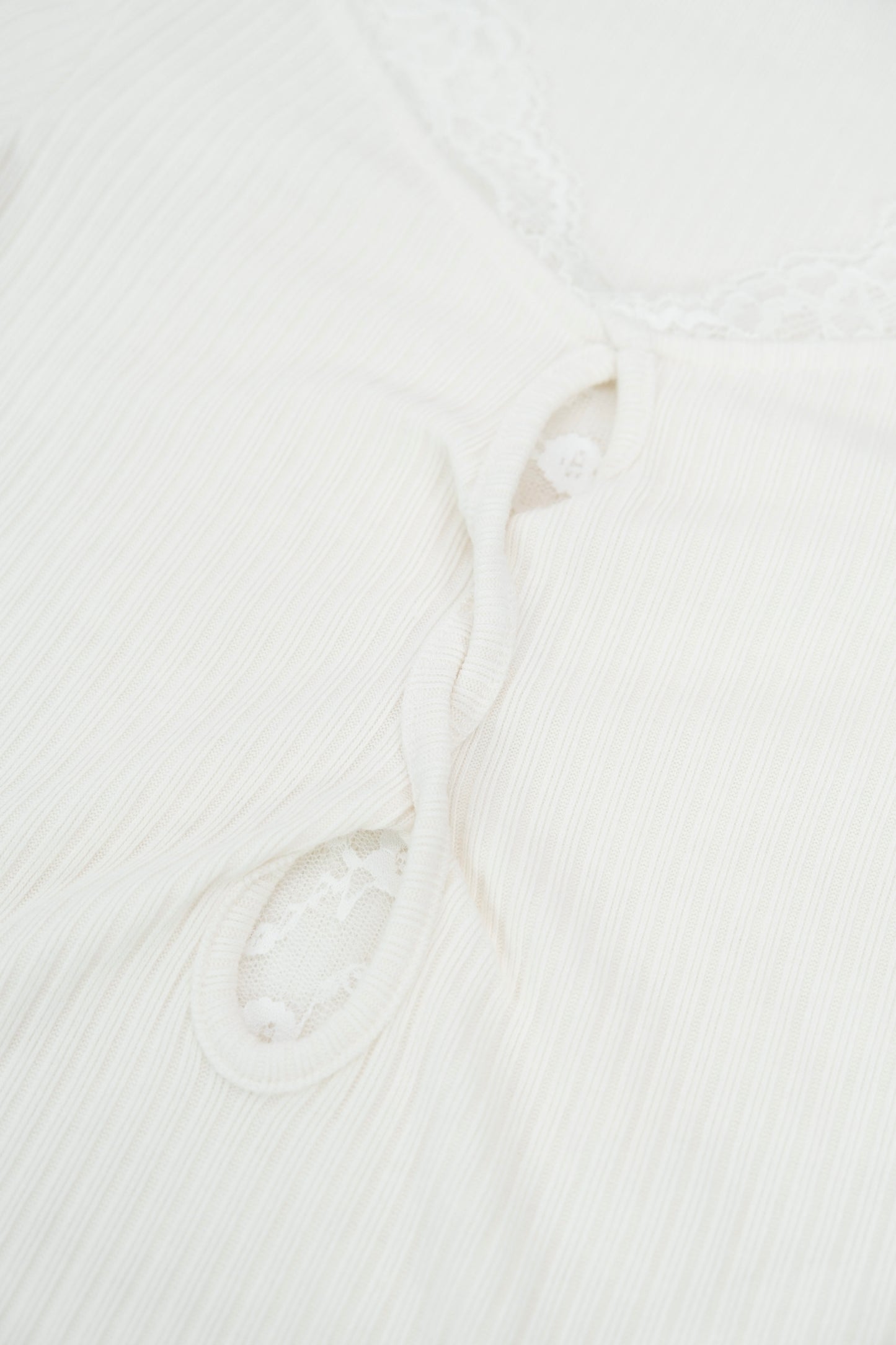 White Lace Long Sleeve Blouse