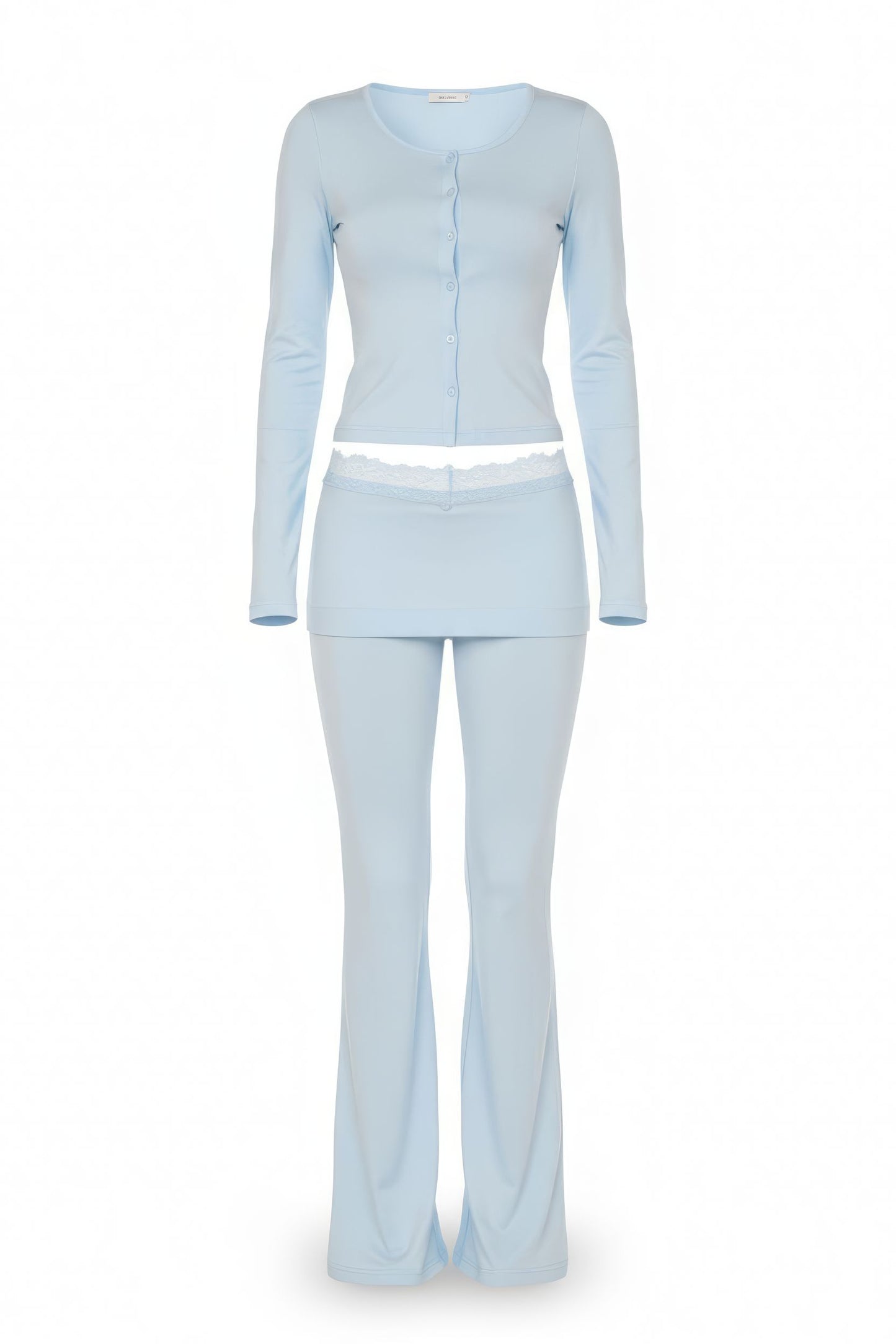 Cozy long sleeves & foldover pant outfit