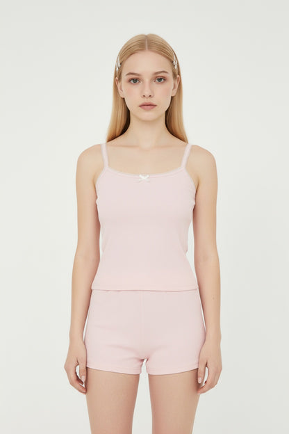 Soft Blush Pink Two-Piece Loungewear