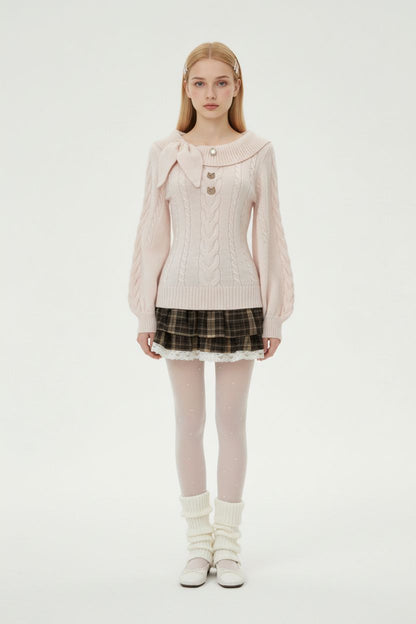 Bunny-Ear Decor Sweater