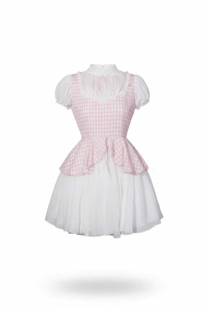 Gauze Plaid Dress Fabric