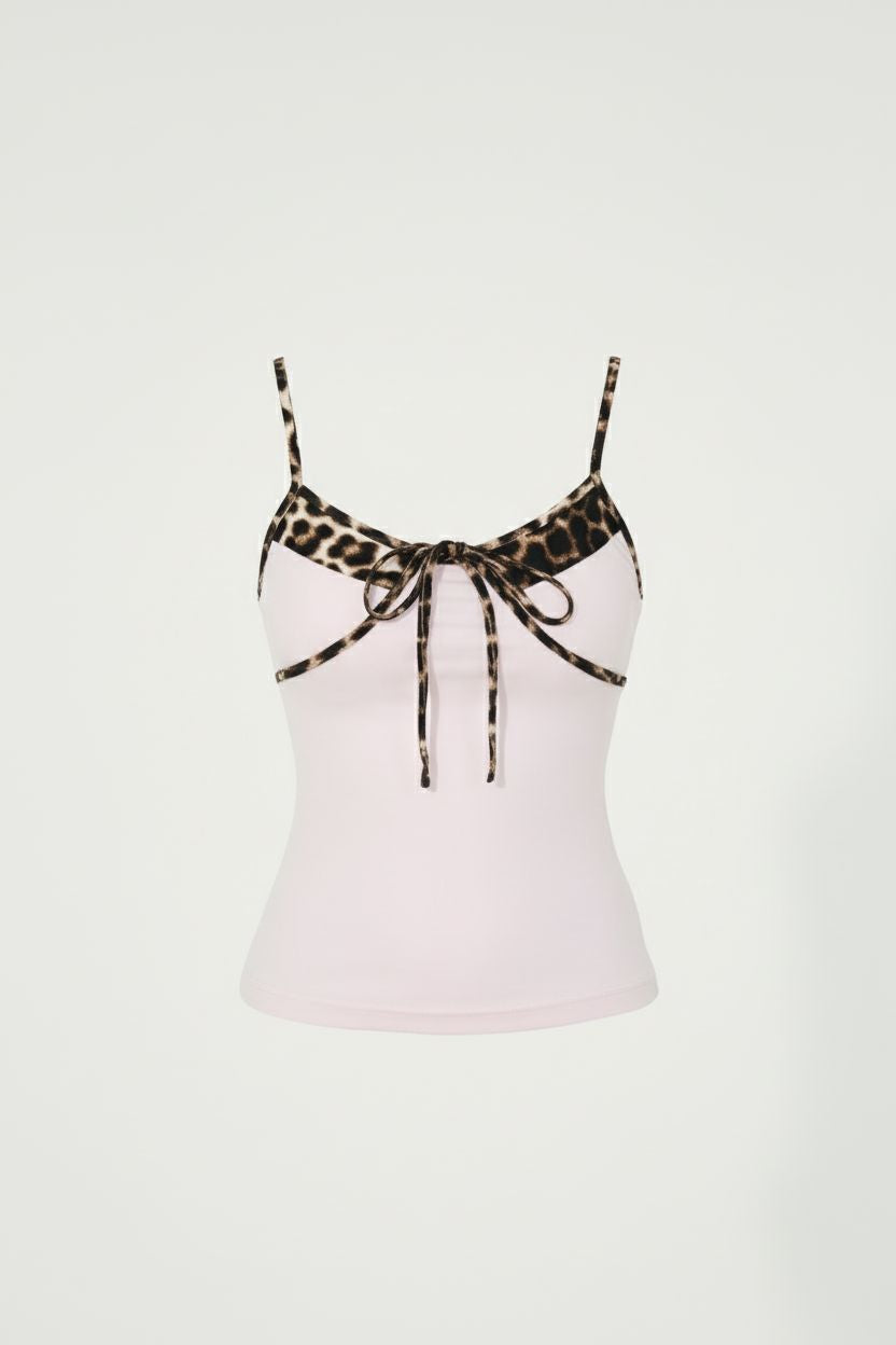 Pink Leopard Print Camisole
