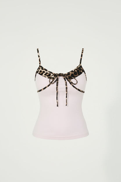Pink Leopard Print Camisole
