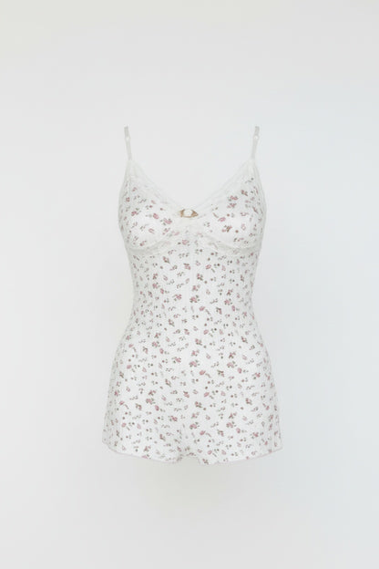 Pastel Floral camisole romper for Homewear