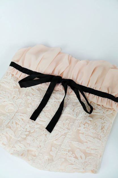 Lace Boned Bustier Corset