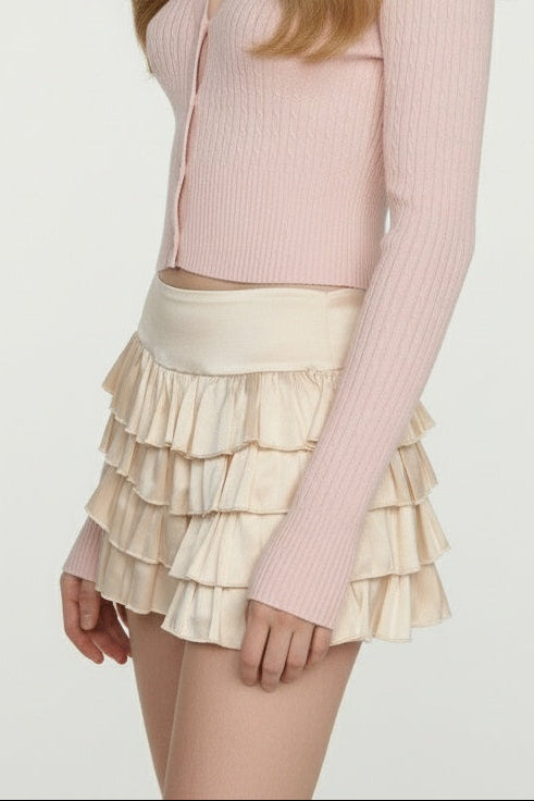 Buttercream Tiered Skirt